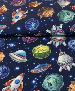 Zimní softshell Rakety a planety
