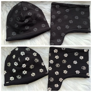 Čepice s nákrčníkem Fleece 46-48 cm
