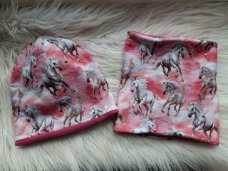 Čepice s nákrčníkem Fleece 49-51 cm