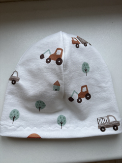 Bavlněná jednovrstvá čepička 52-54 cm 