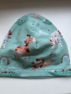 Bavlněná jednovrstvá čepička 52-54 cm 