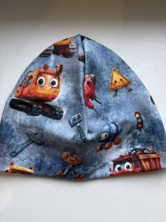 Bavlněná jednovrstvá čepička 52-54 cm 