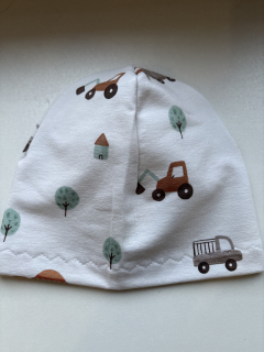 Bavlněná jednovrstvá čepička 49-51 cm 